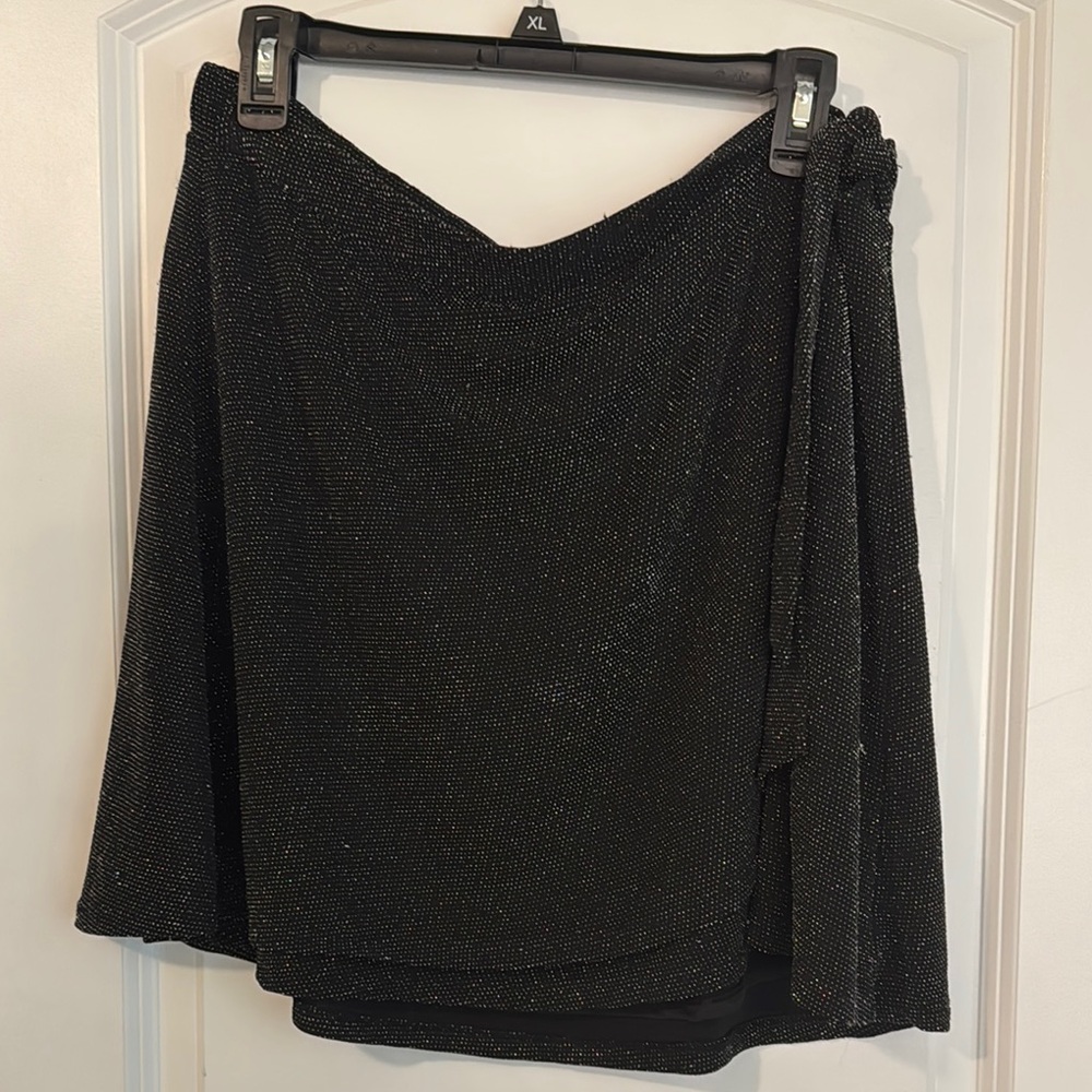 SO Black Sequin Evening Skirt